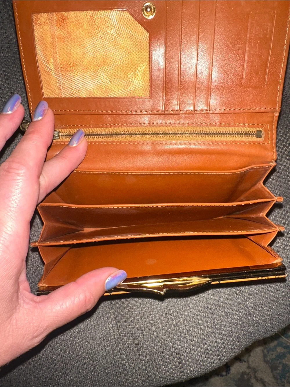 Amazing condition MCM cognac color wallet - Picture 8 of 10